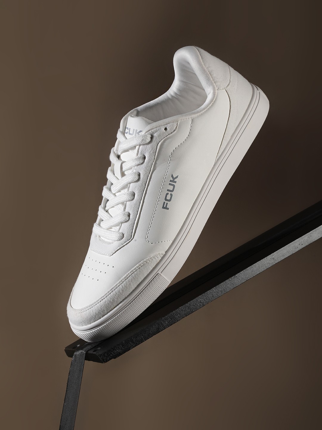 

FCUK Men Solid Sneakers, White