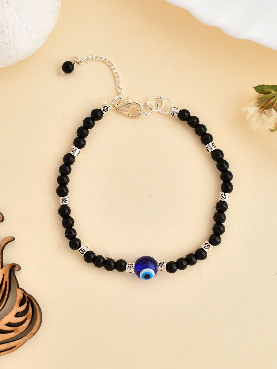 

Silvermerc Designs Emerald Silver Plated Link Bracelet