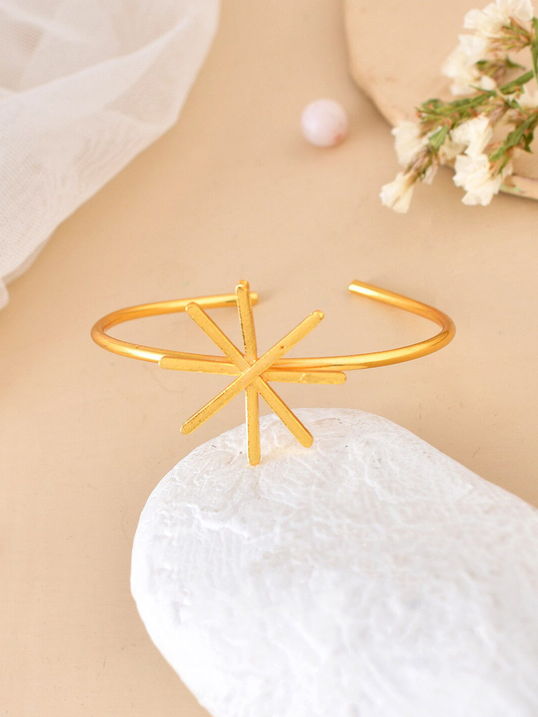 

Silvermerc Designs Gold-Plated Bangle-Style Bracelet