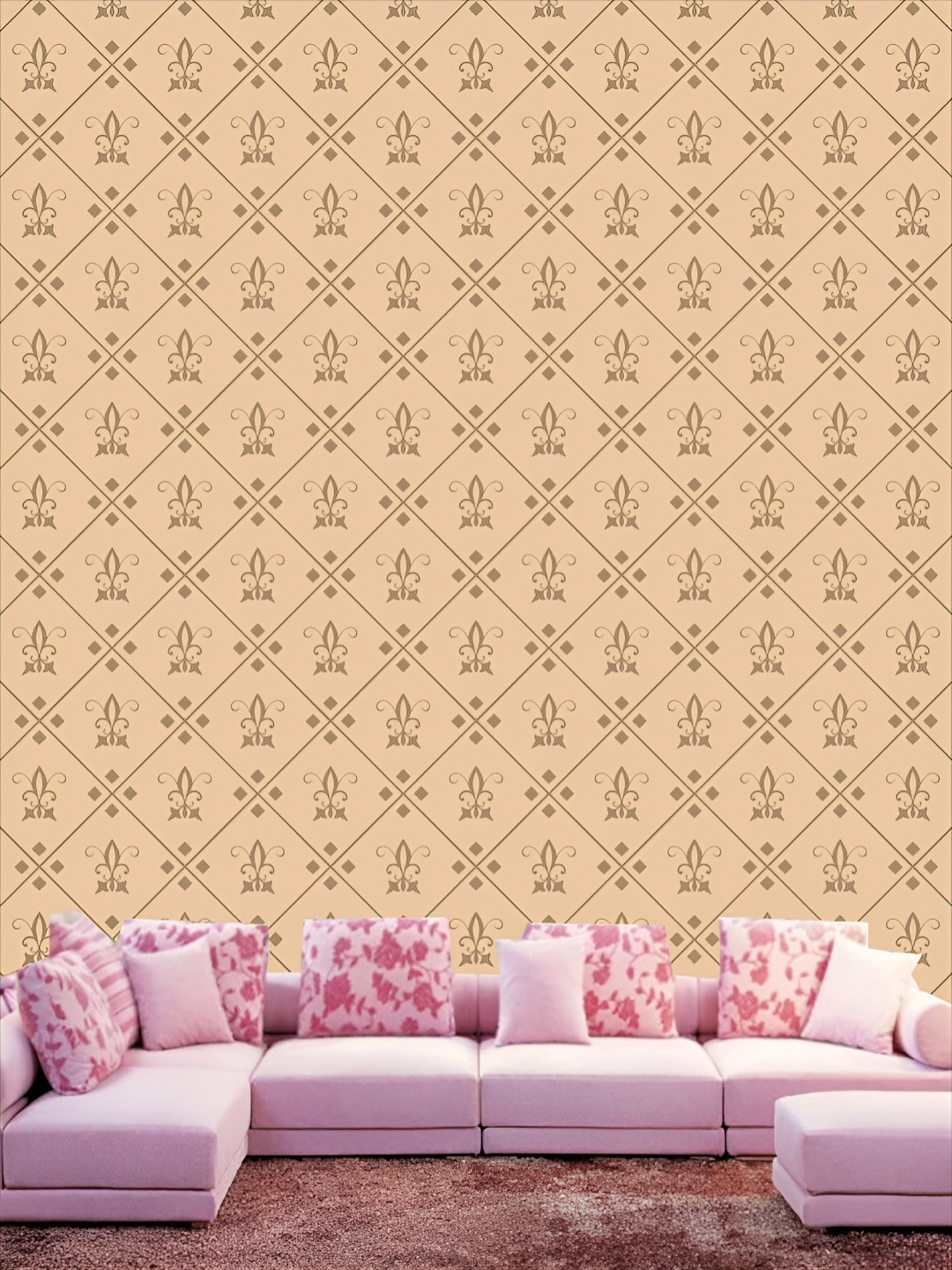 

KSHIRSA Peach 3D Printed Self Adhesive Wall Sticker