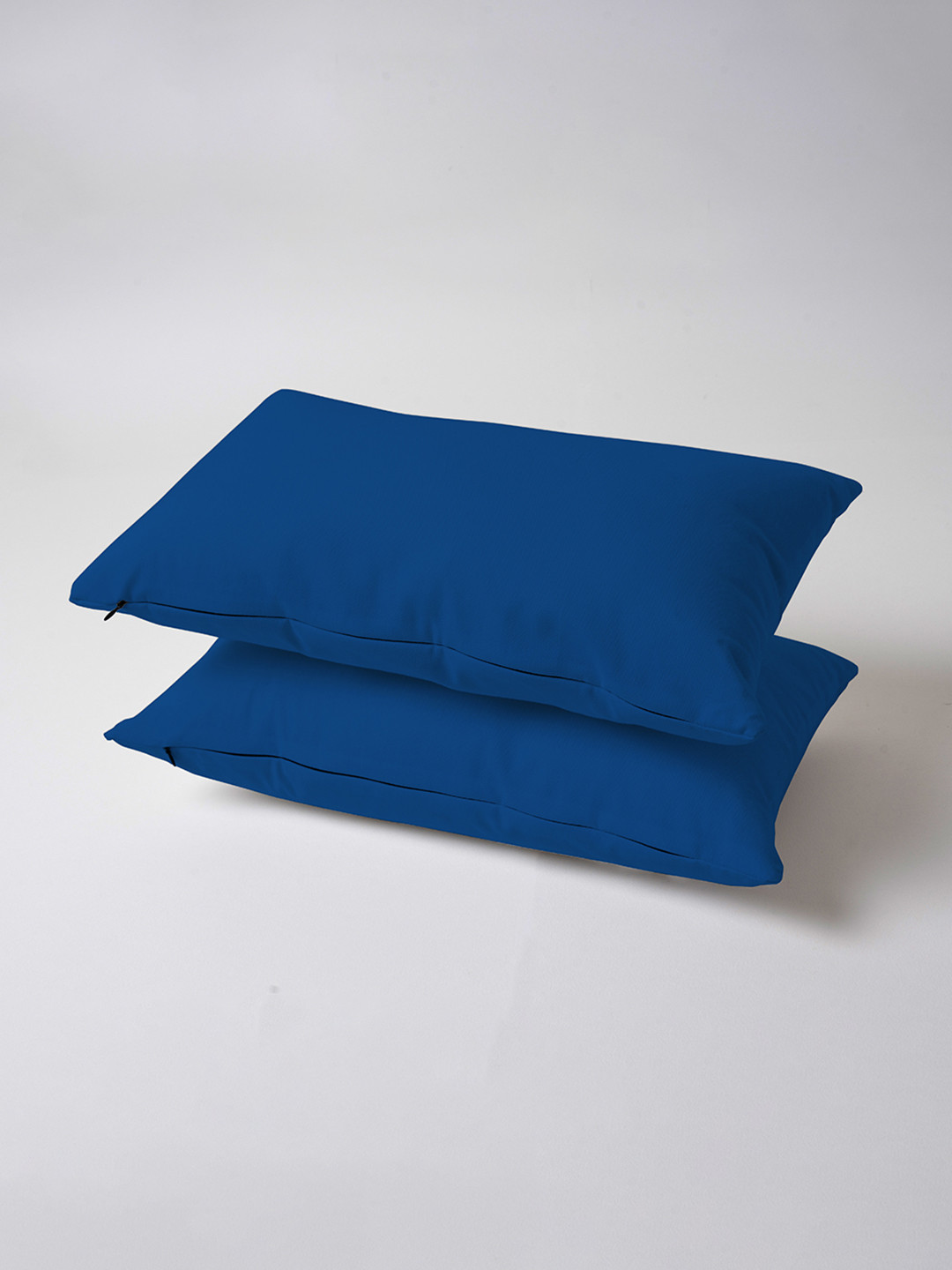 

SKANDA FAB Blue 2Pcs Pure Cotton Sofa Cushions