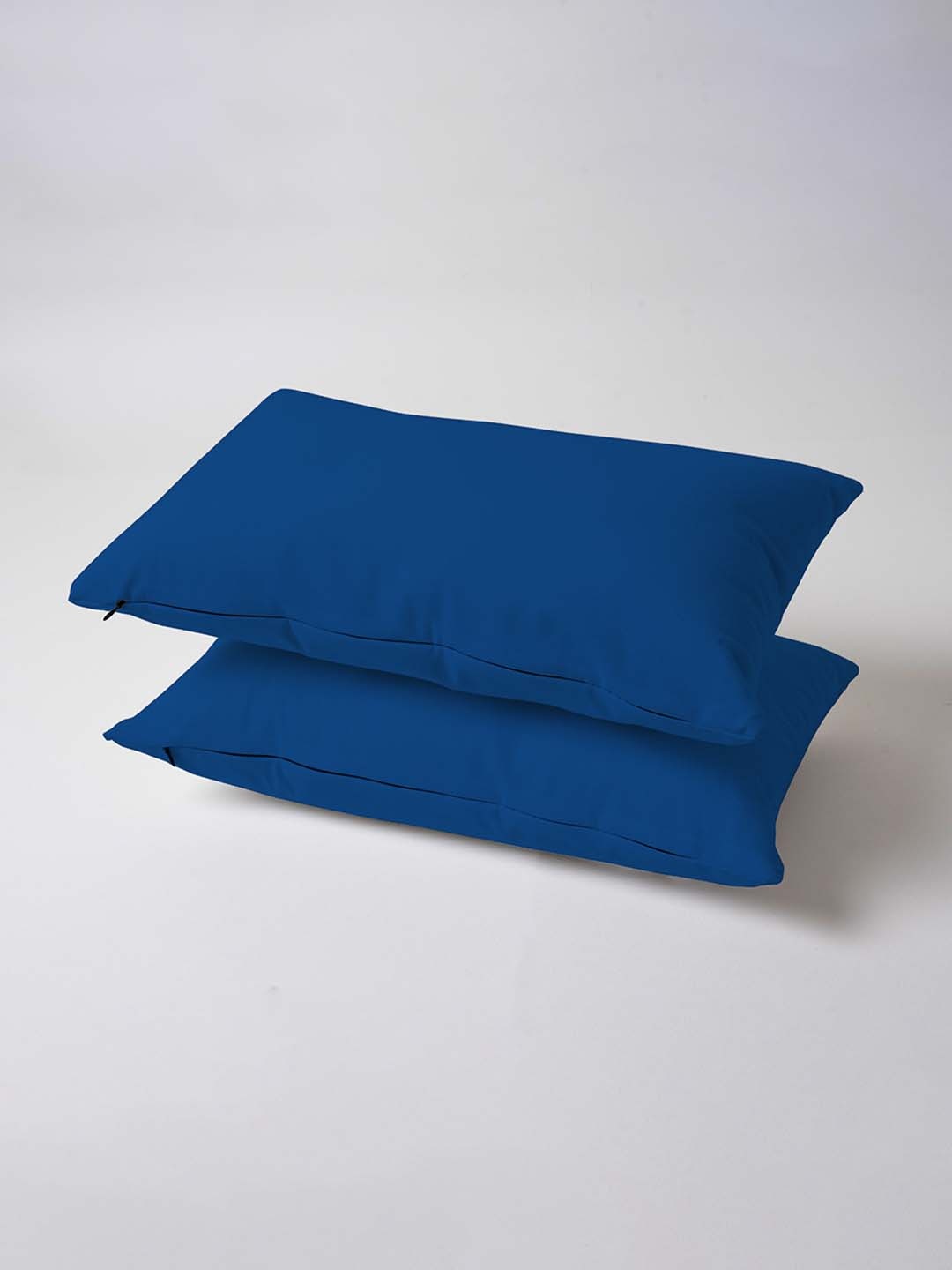 

SKANDA FAB Blue 2 Pieces Pure Cotton Rectangle Sofa Cushions
