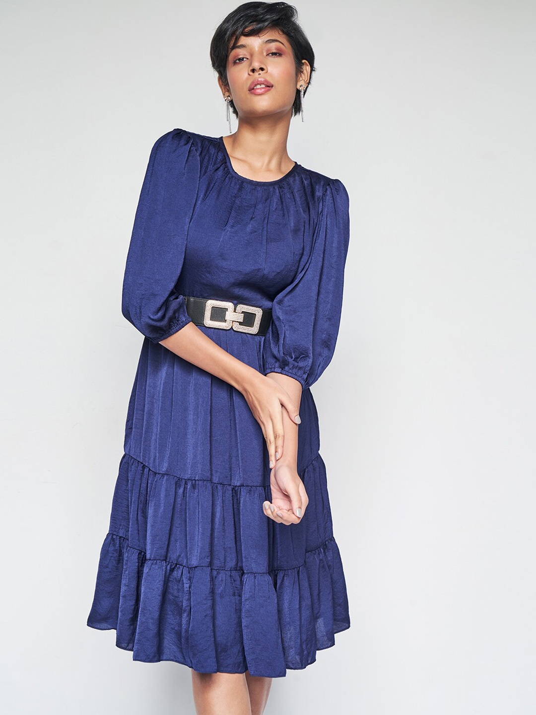 

AND Fit & Flare Dress, Navy blue