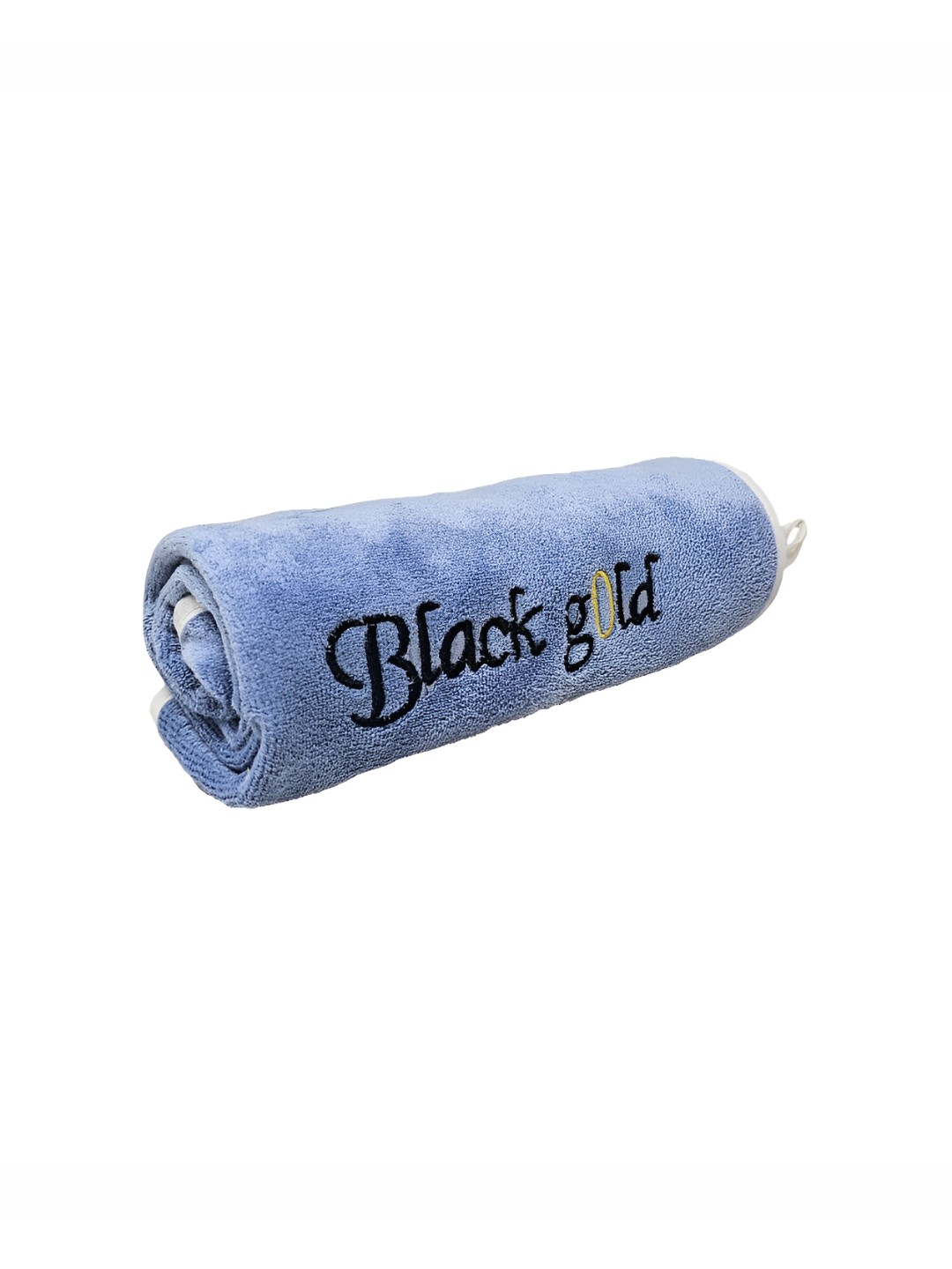 

Black gold Blue & Black Printed Microfiber 400 GSM Bath Towel