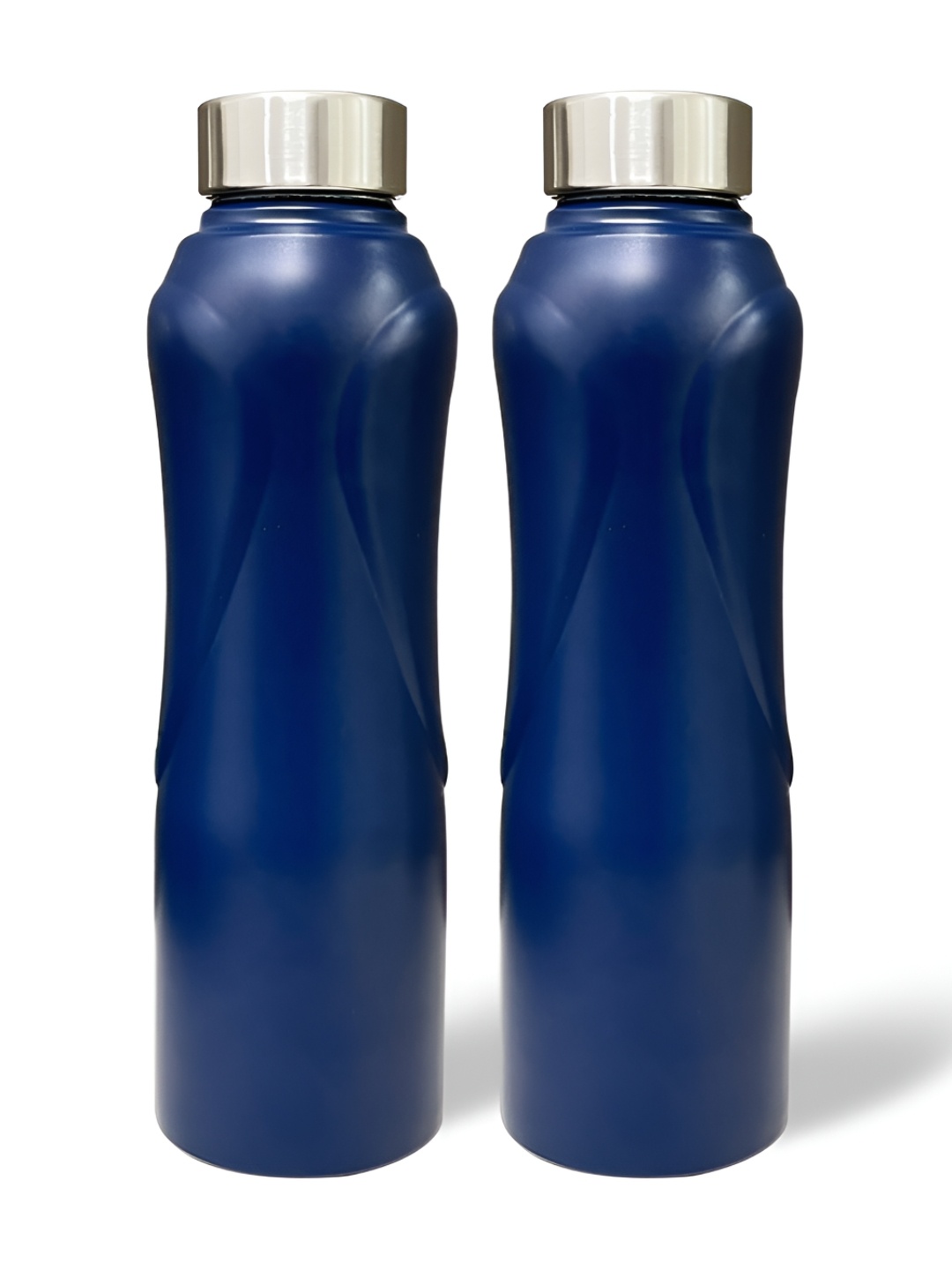 

Solara Blue 2 Pieces Stainless Steel Single Wall Vacuum Water Bottles 1 L