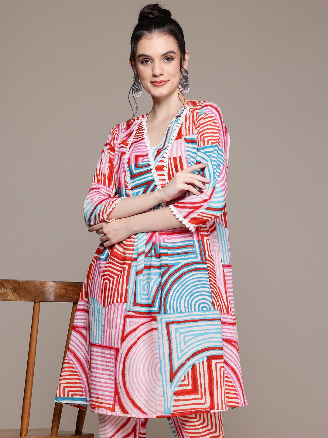 

Readiprint Printed Pure Cotton Co-Ords, Blue