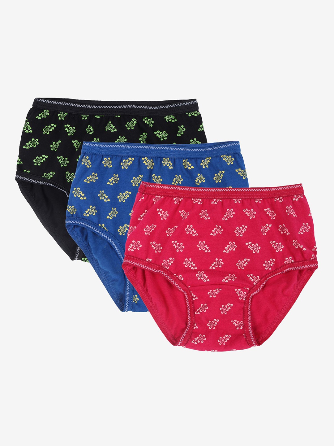 

DYCA Girls Pack Of 3 Assorted Floral Printed Briefs