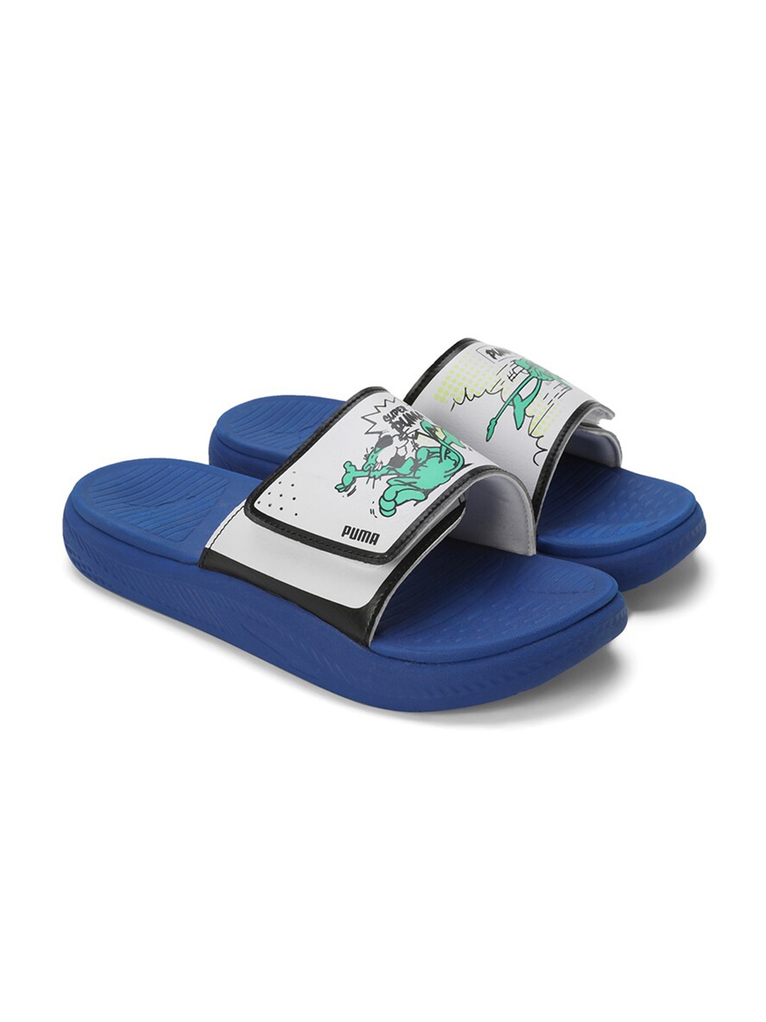 

Puma Men Softride Super Slides, Blue