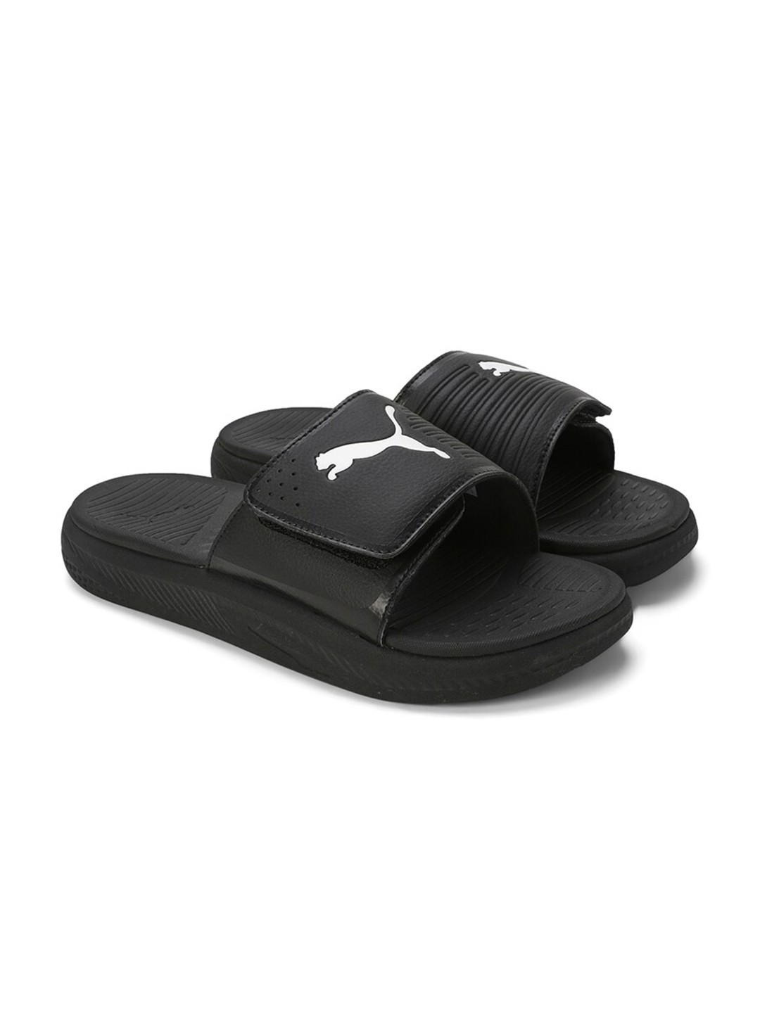 

Puma Men Softride Slides, Black