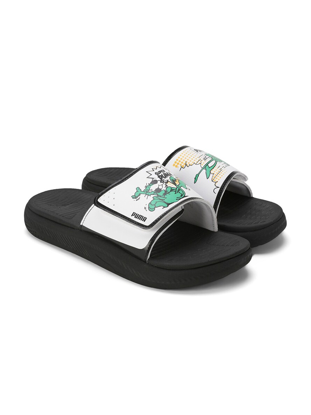 

Puma Men Softride Super PUMA Slides, Black