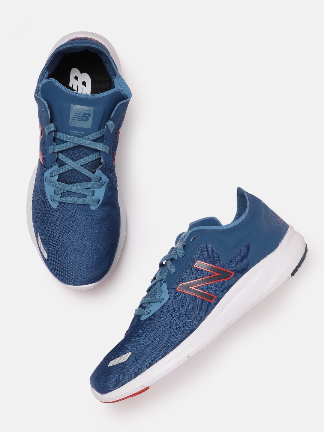 

New Balance Men Woven Design DynaSoft Pesu Running Shoes, Blue