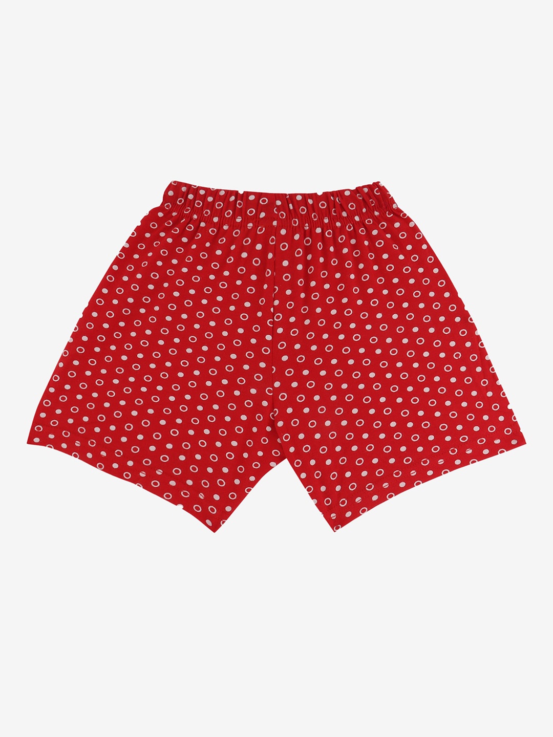 

Bodycare Kids Girls Geometric Printed Mid-Rise Cotton Casual Shorts, Red