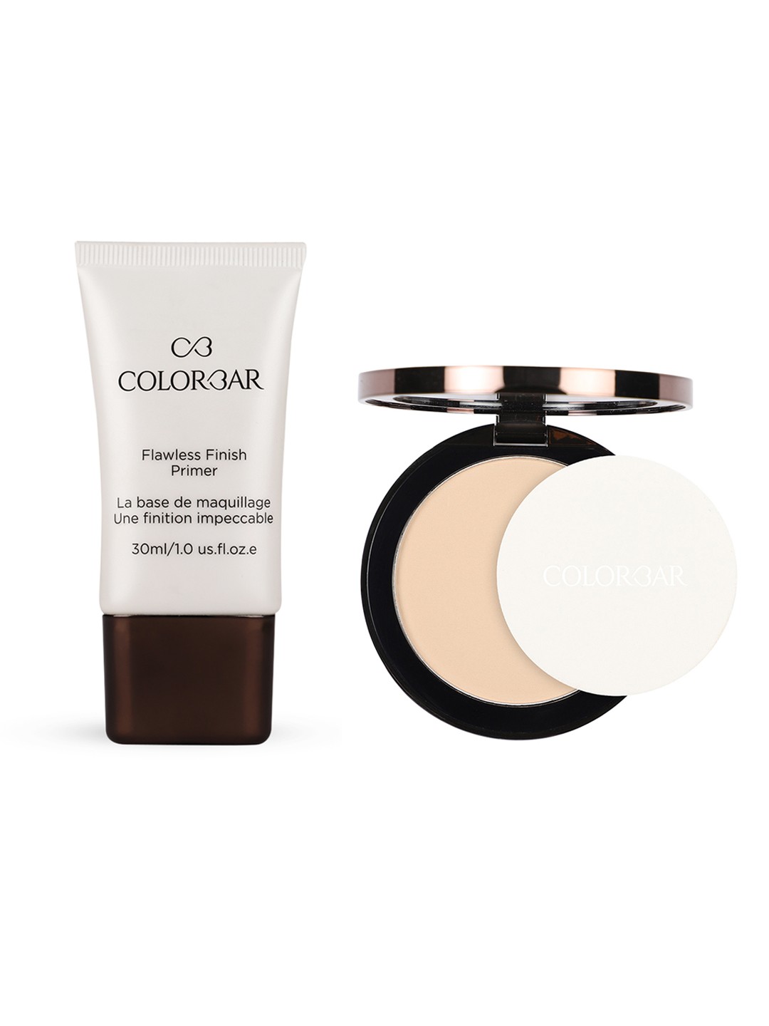 

Colorbar Set of Perfect Match Compact - 9 g & Flawless Finish Primer - 30 ml, Beige