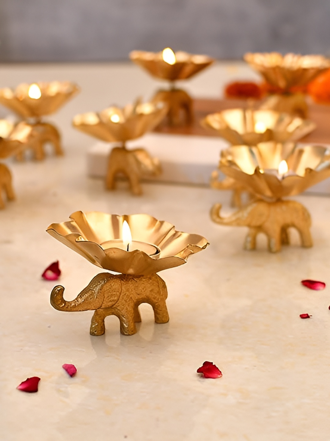 

Aura Gold-Toned Candle Holder