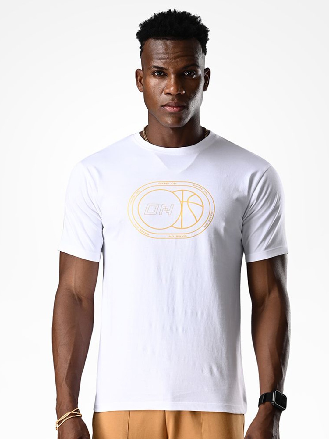 

Supa Men Typography Round Neck Printed T-shirt, White