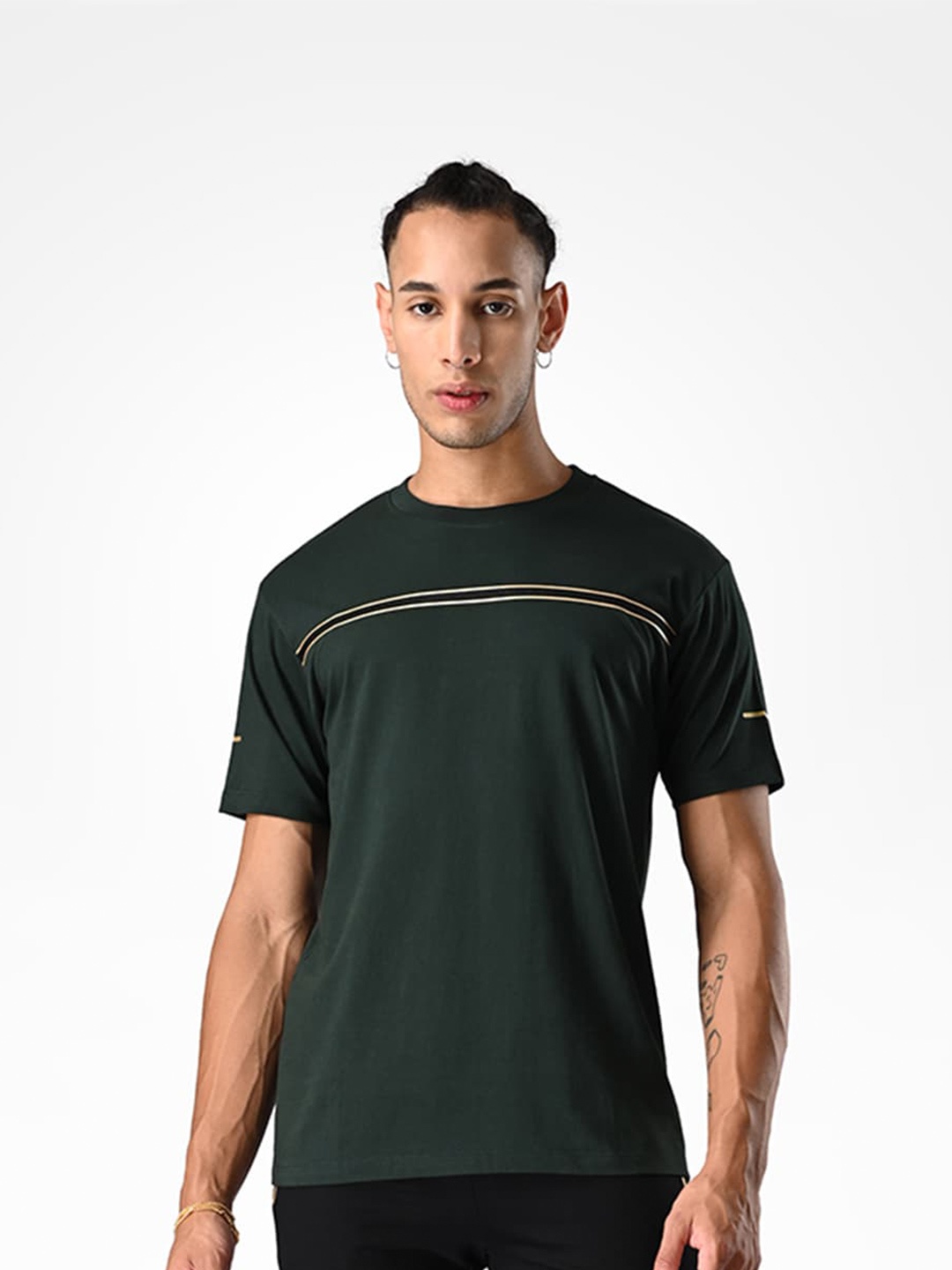 

Supa Round Neck Cotton T-shirt, Green