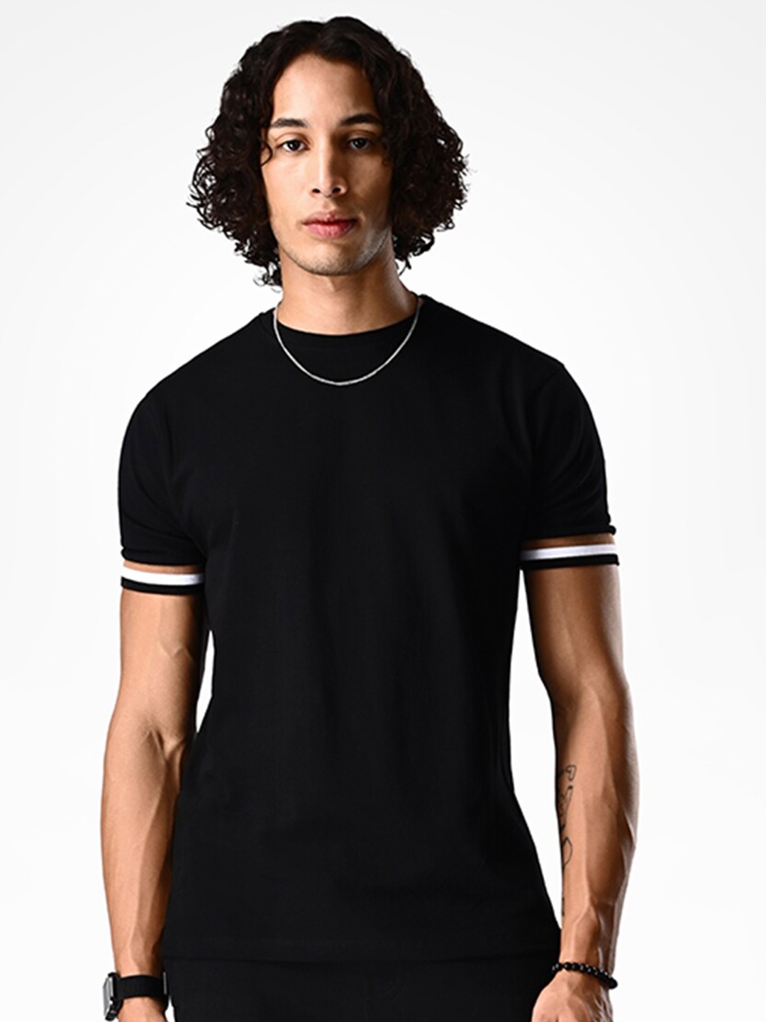 

Supa Men Round Neck T-shirt, Black