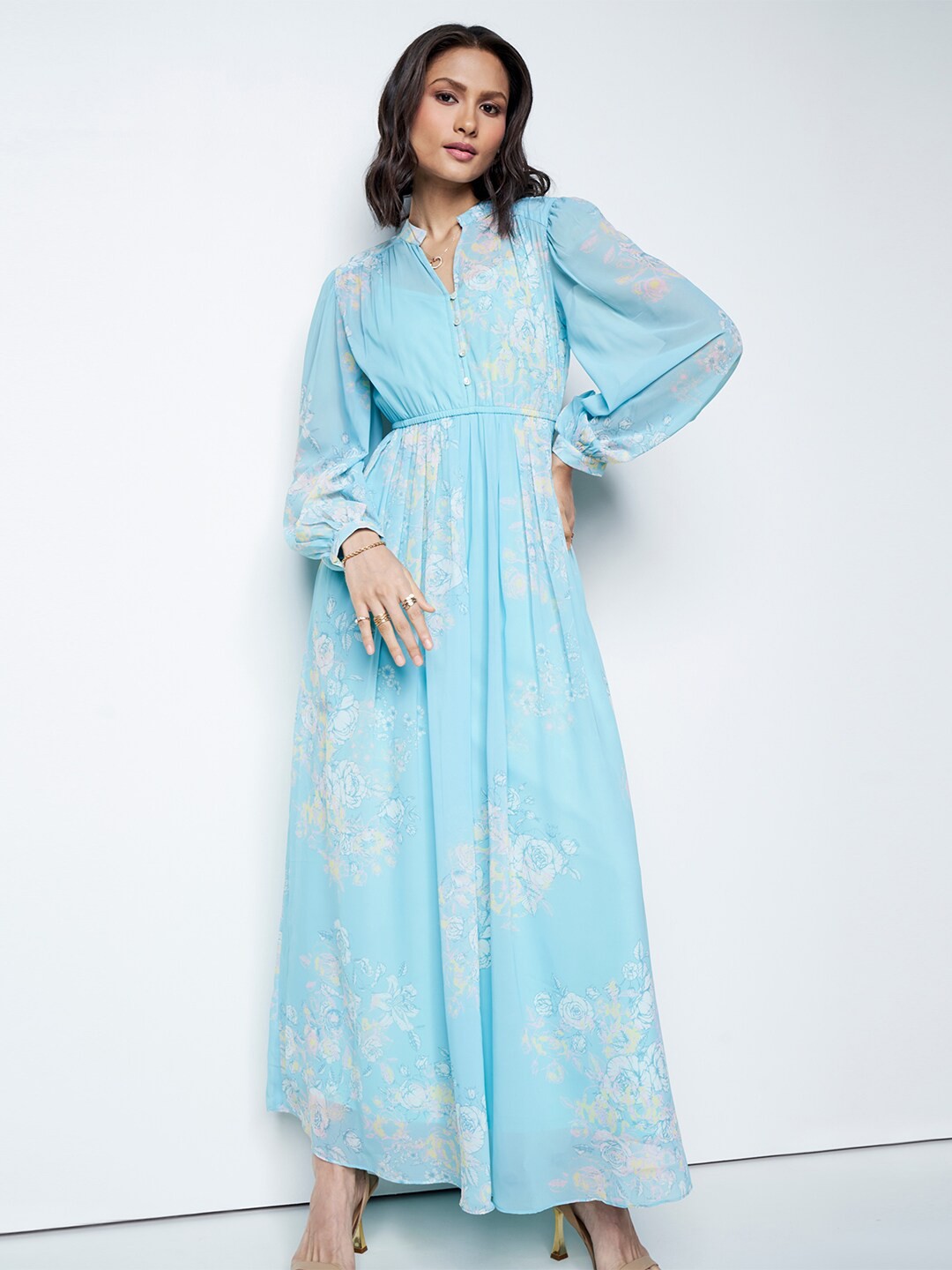 

AND A-Line Maxi Dress, Sea green