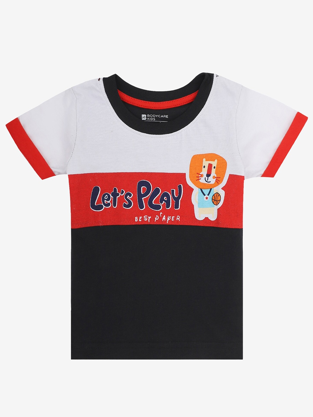 

Bodycare Boys Round Neck Half Sleeves Solid T-shirt, Multi