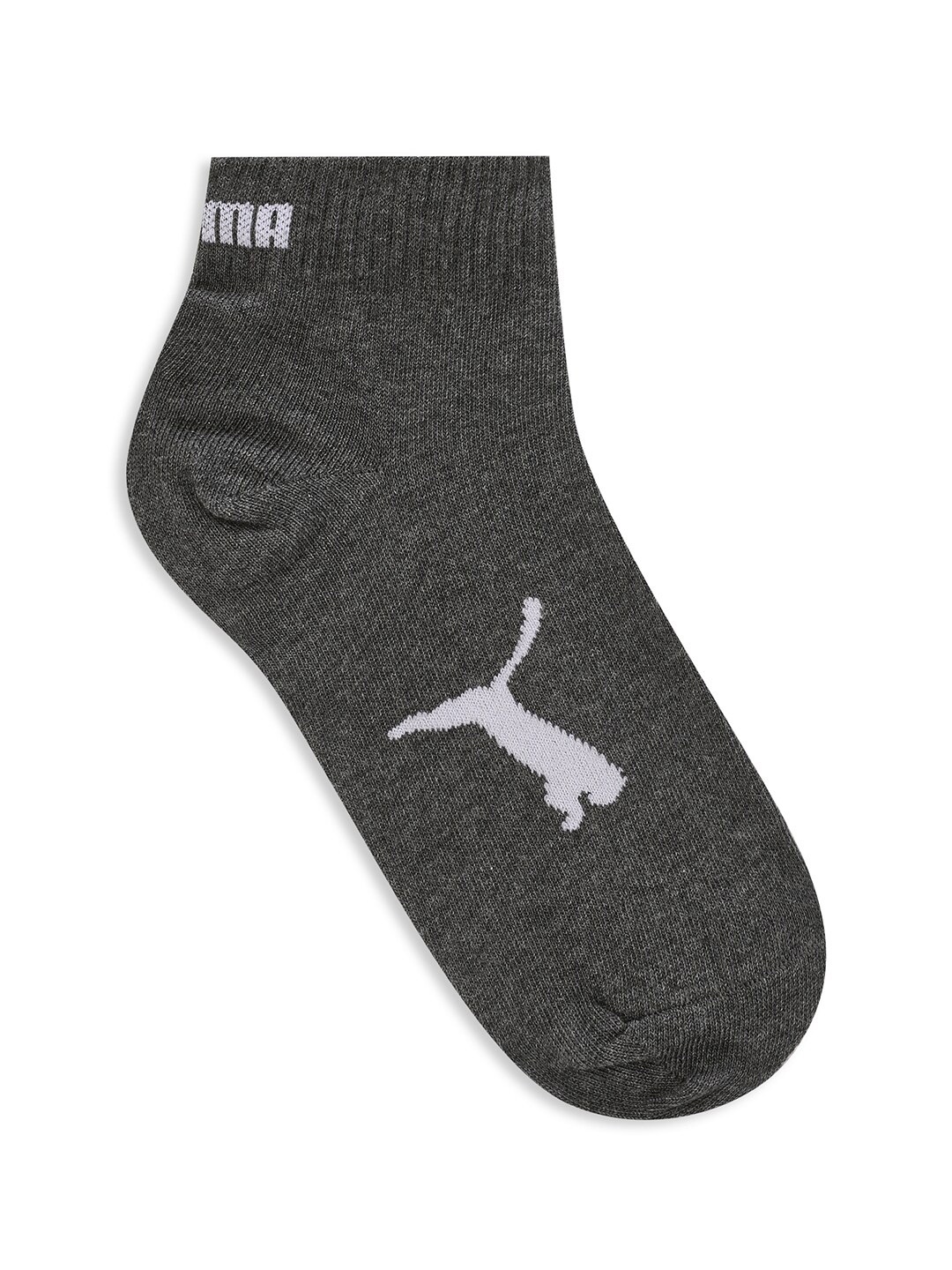 

Puma Quarter Unisex Patterned Cotton Ankle-Length Socks, Grey