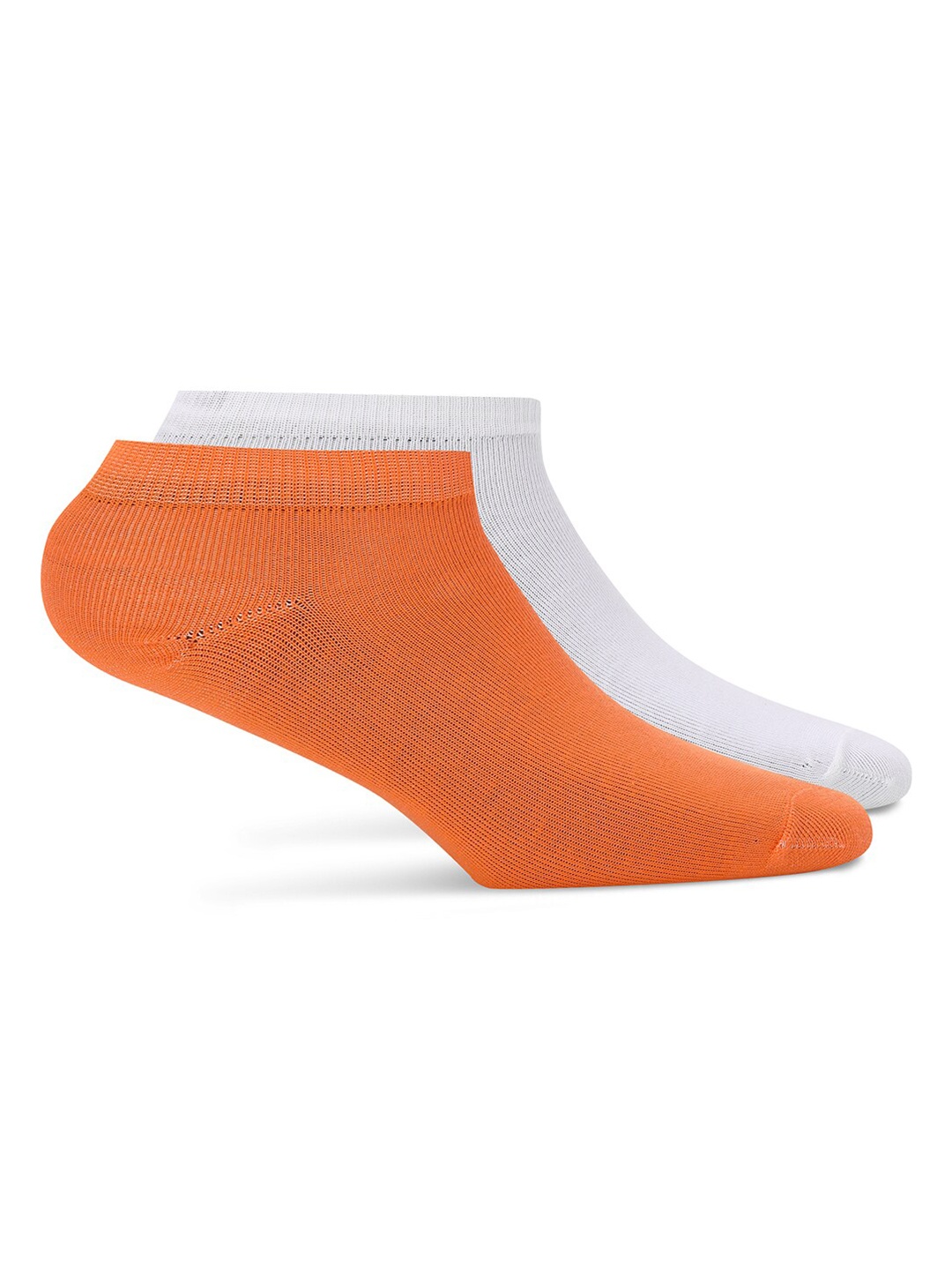 

Puma Women Pack Of 2 Cotton Ankle-Length Sneaker Socks, Orange