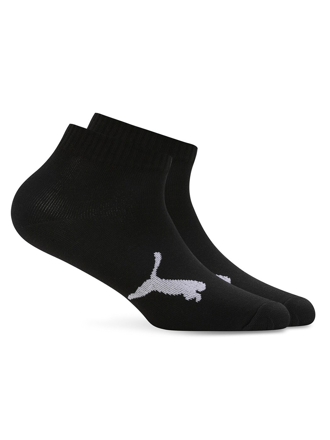 

Puma Quarter Unisex Pack Of 2 Cotton Ankle-Length Socks, Black