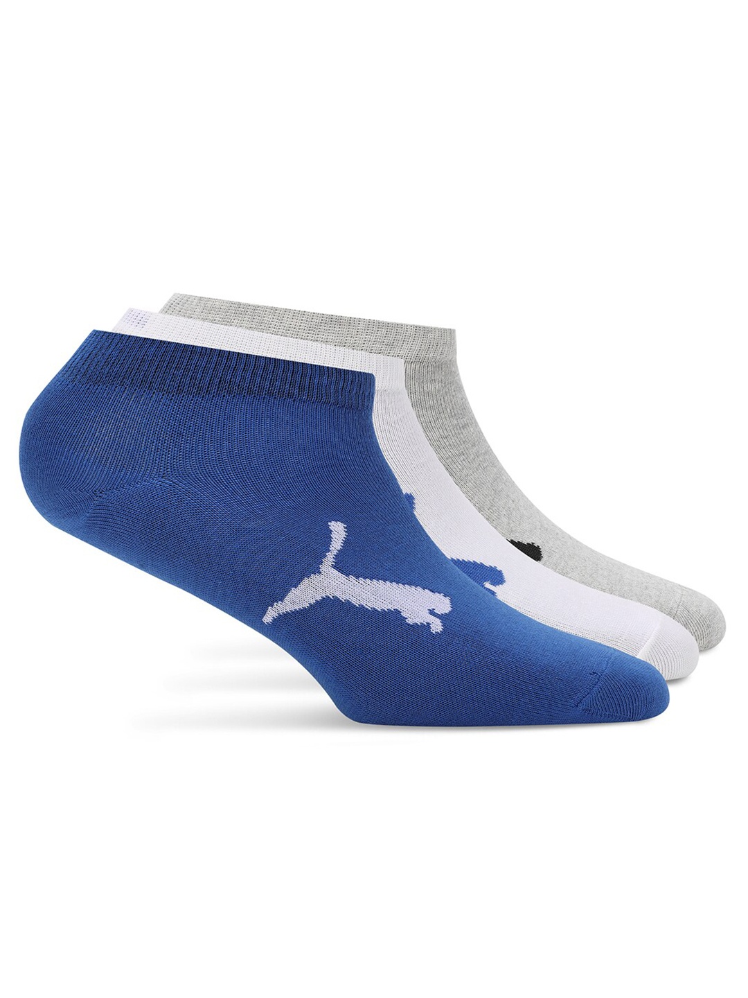 

Puma Unisex Pack Of 3 Sneaker Cotton Socks, White