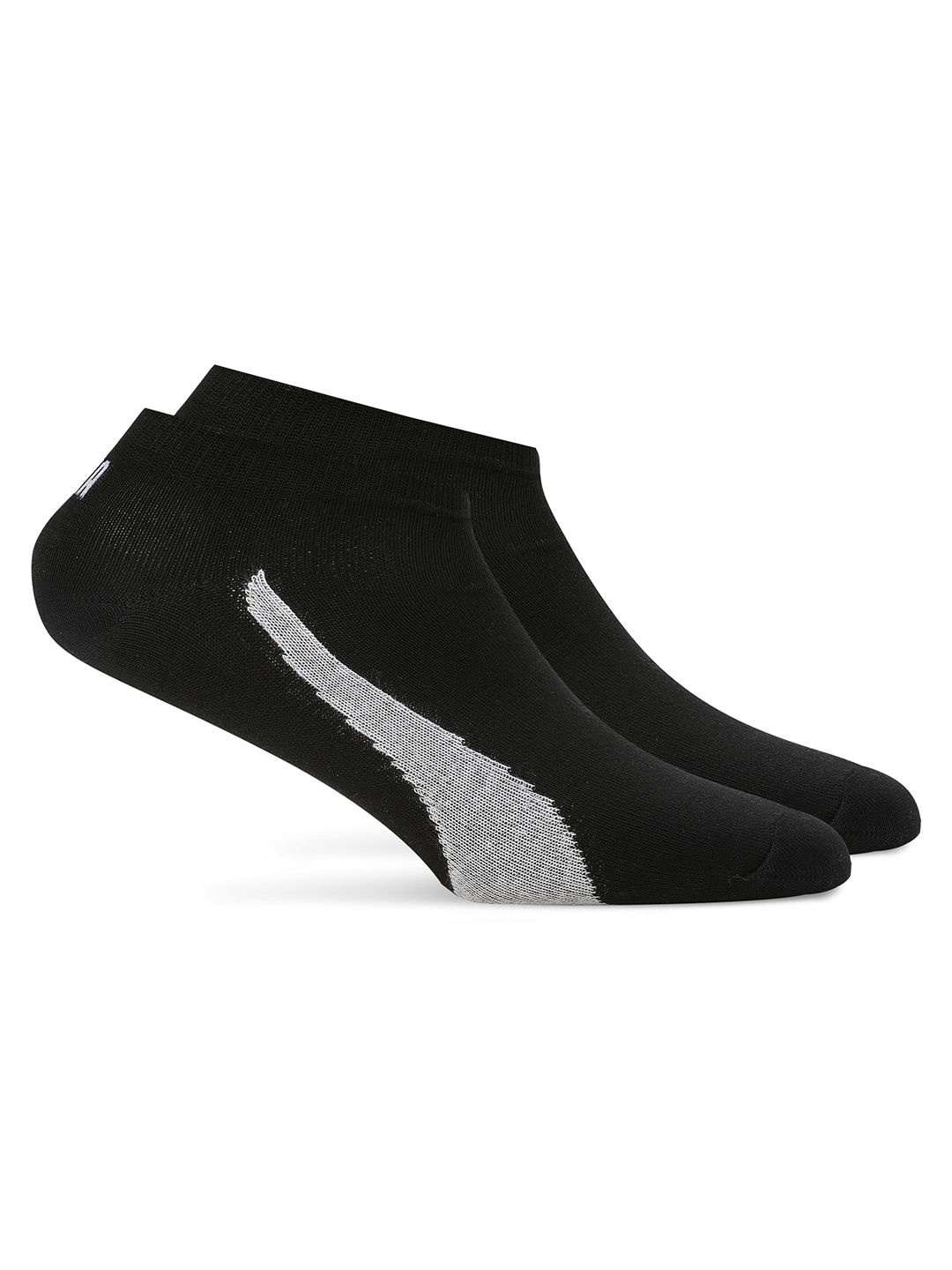 

Puma Unisex Pack Of 2 Cotton Ankle-Length Sneaker Socks, Black