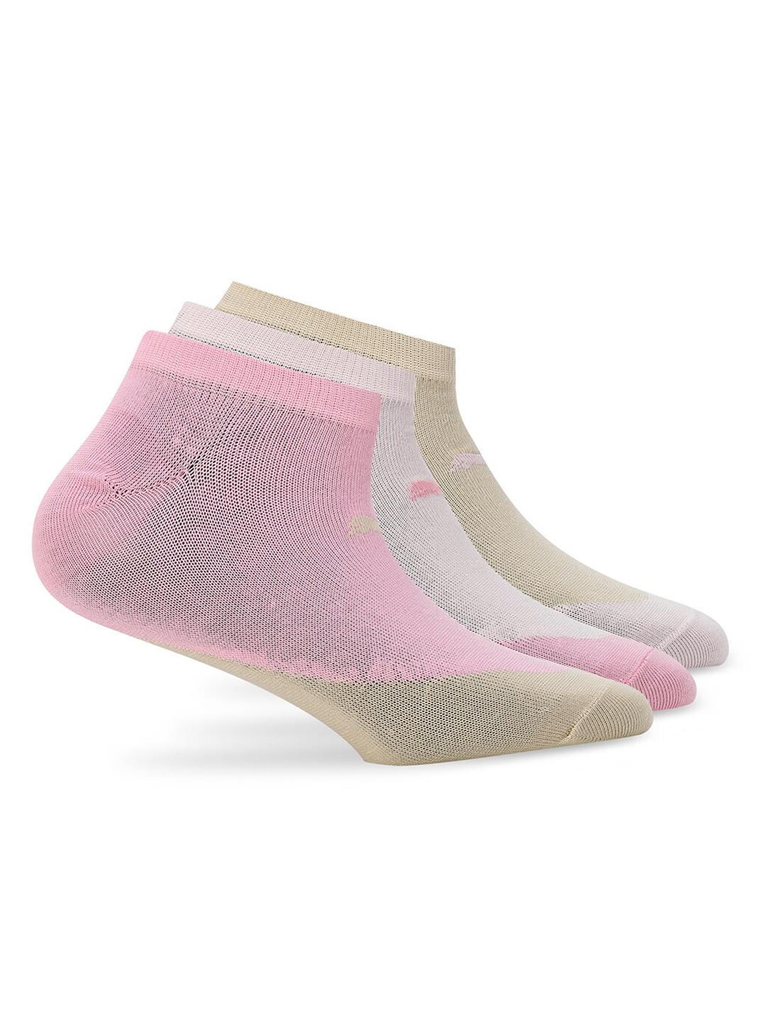 

Puma Unisex Pack Of 3 Colorblocked Sneaker Socks, Pink