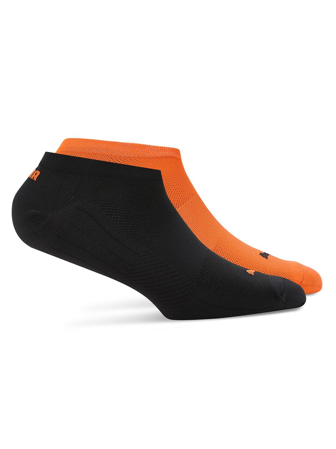

Puma Unisex Pack Of 2 Cotton Ankle-Length Socks, Orange
