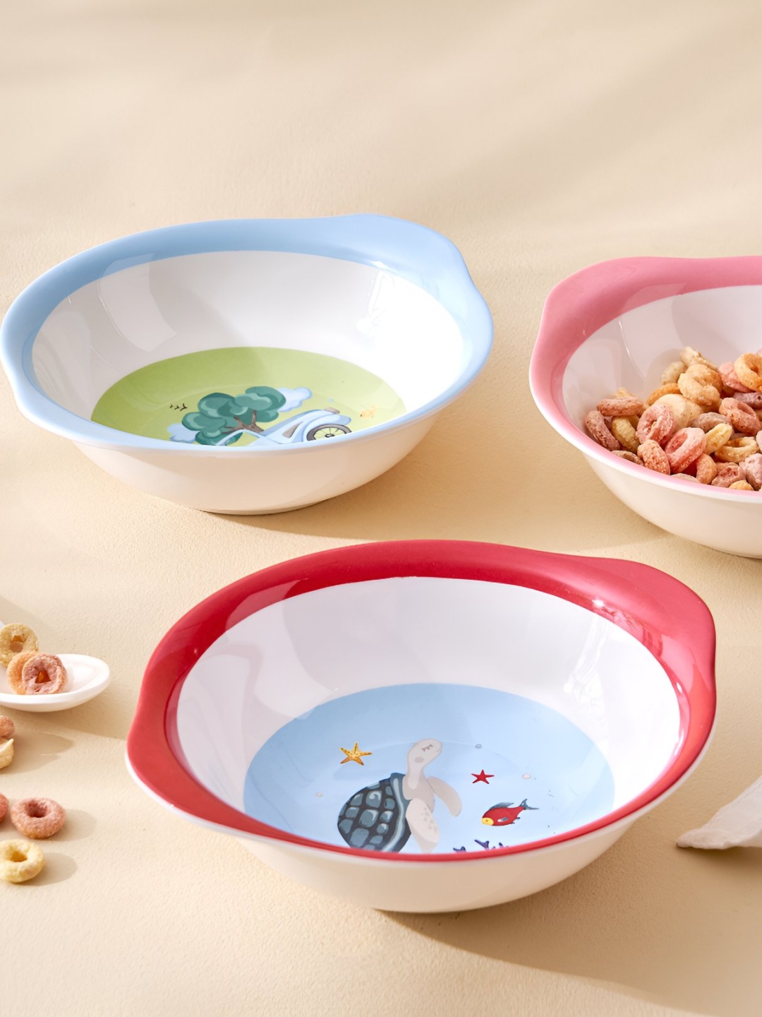 

Home Centre Slate Kids Printed Bowl- 350 ml, Blue