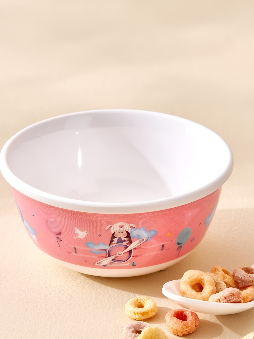 

Home Centre Slate Peach Melamine Printed Veg Bowl - 240ml