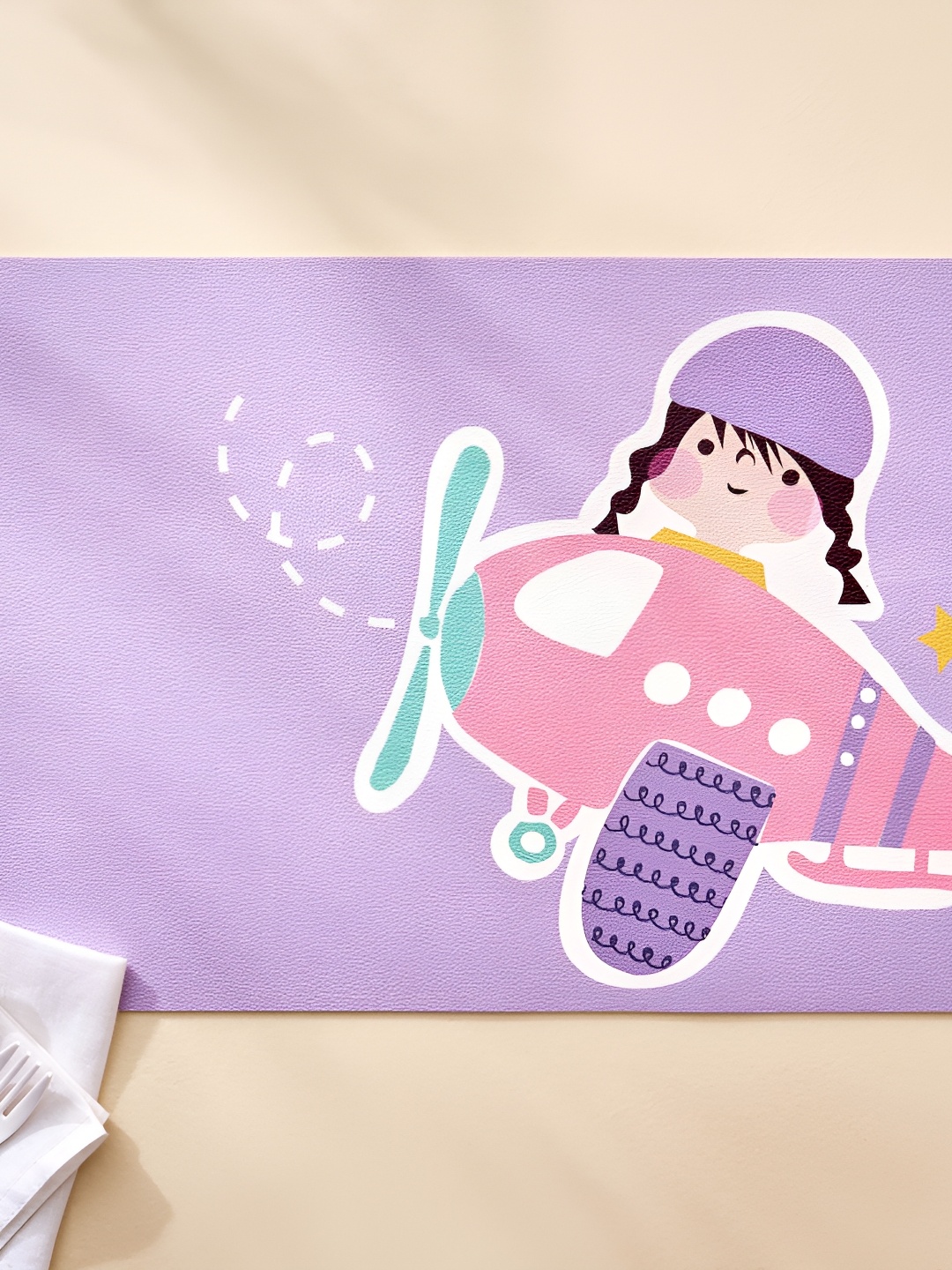 

Home Centre Slate Purple & Pink Printed Table Placemats