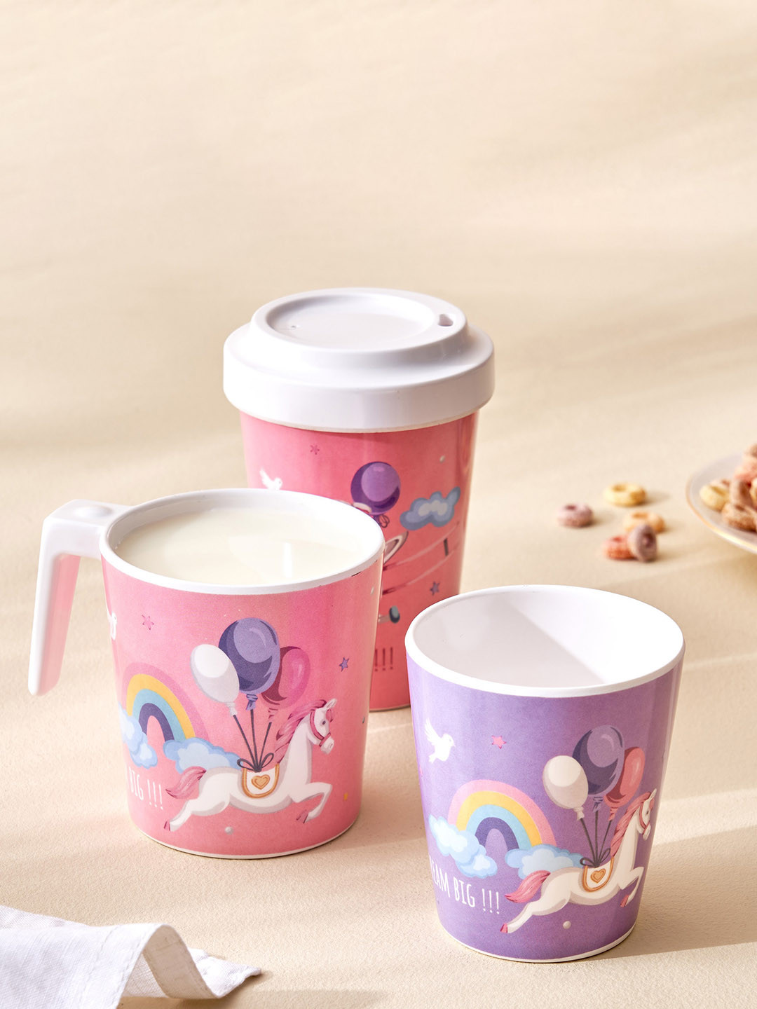 

Home Centre Kids 2 Pieces Purple Printed Melamine Tumbler 300 ml Each