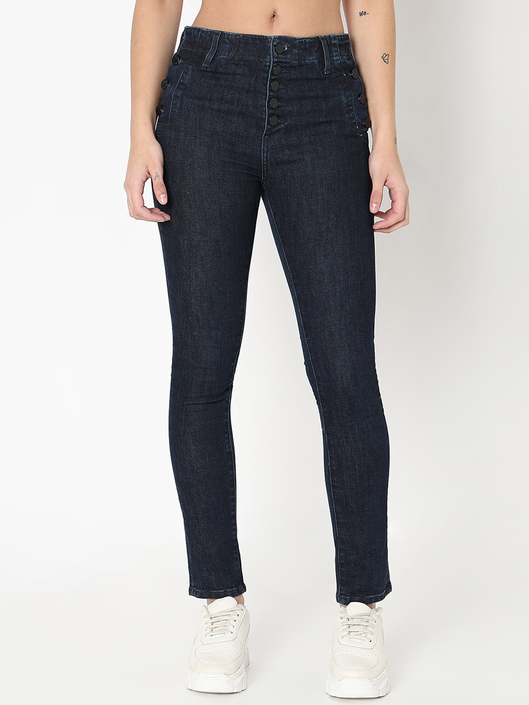 

SPYKAR Women Adora Skinny Fit High-Rise Jeans, Blue