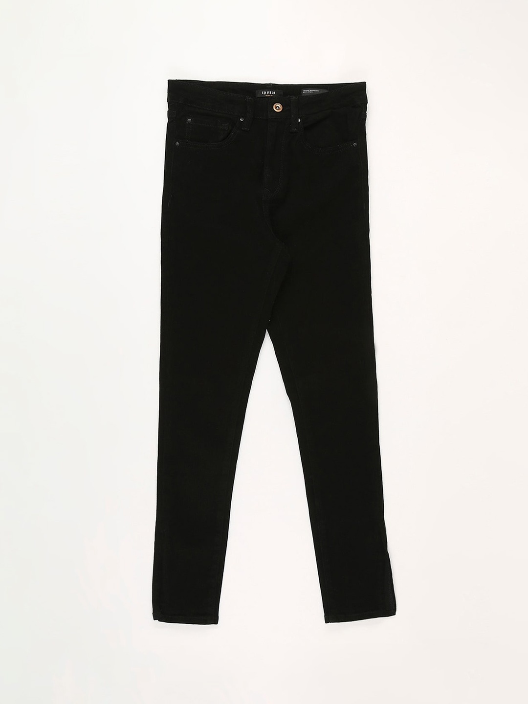 

SPYKAR Women Jeggings Super Skinny Fit Clean Look Jeans, Black