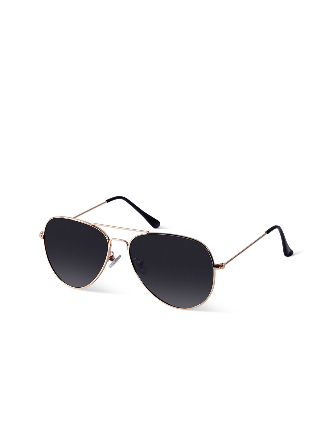 

Woggles Men Aviator Sunglasses with Polarised Lens-WOAV-01-M01-1006-M, Black