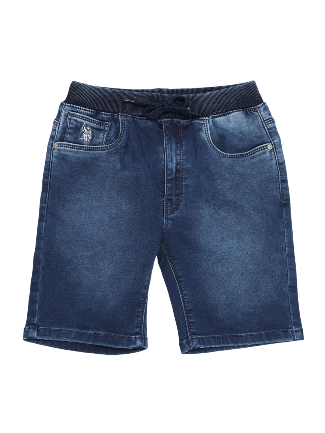 

U.S. Polo Assn. Kids Boys Mid-Rise Denim Shorts, Blue