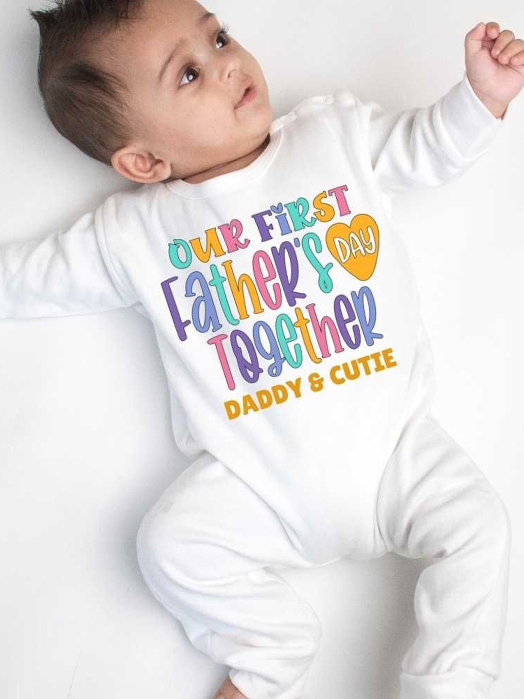 

KNITROOT Infants Printed Pure Cotton Rompers, White