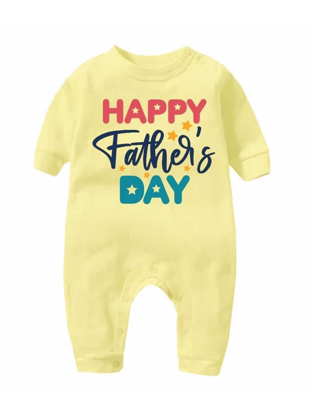 

KNITROOT Infants Printed Pure Cotton Rompers, Yellow