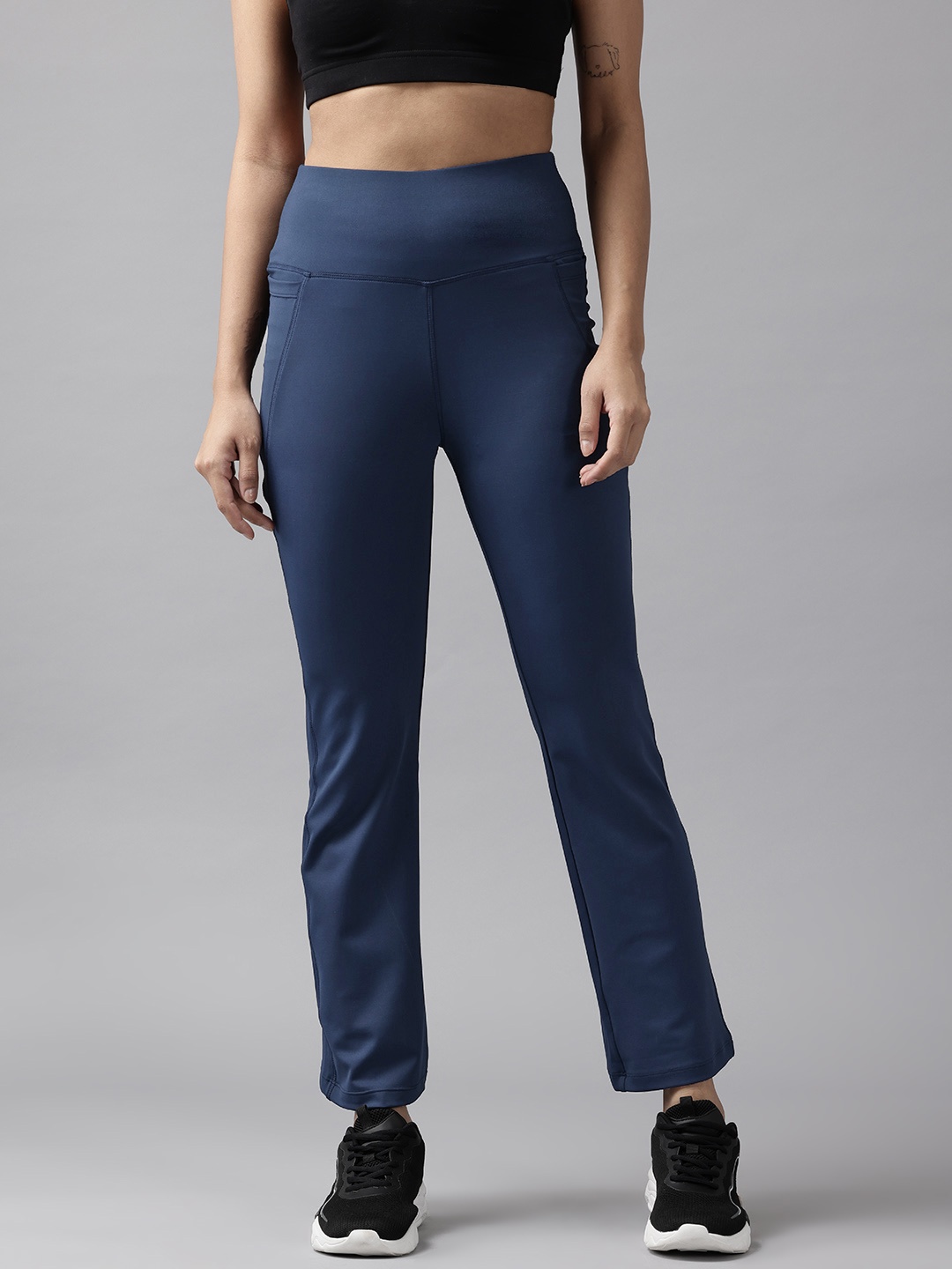 

Perfkt-U Women Relaxed Fit Track Pants, Navy blue