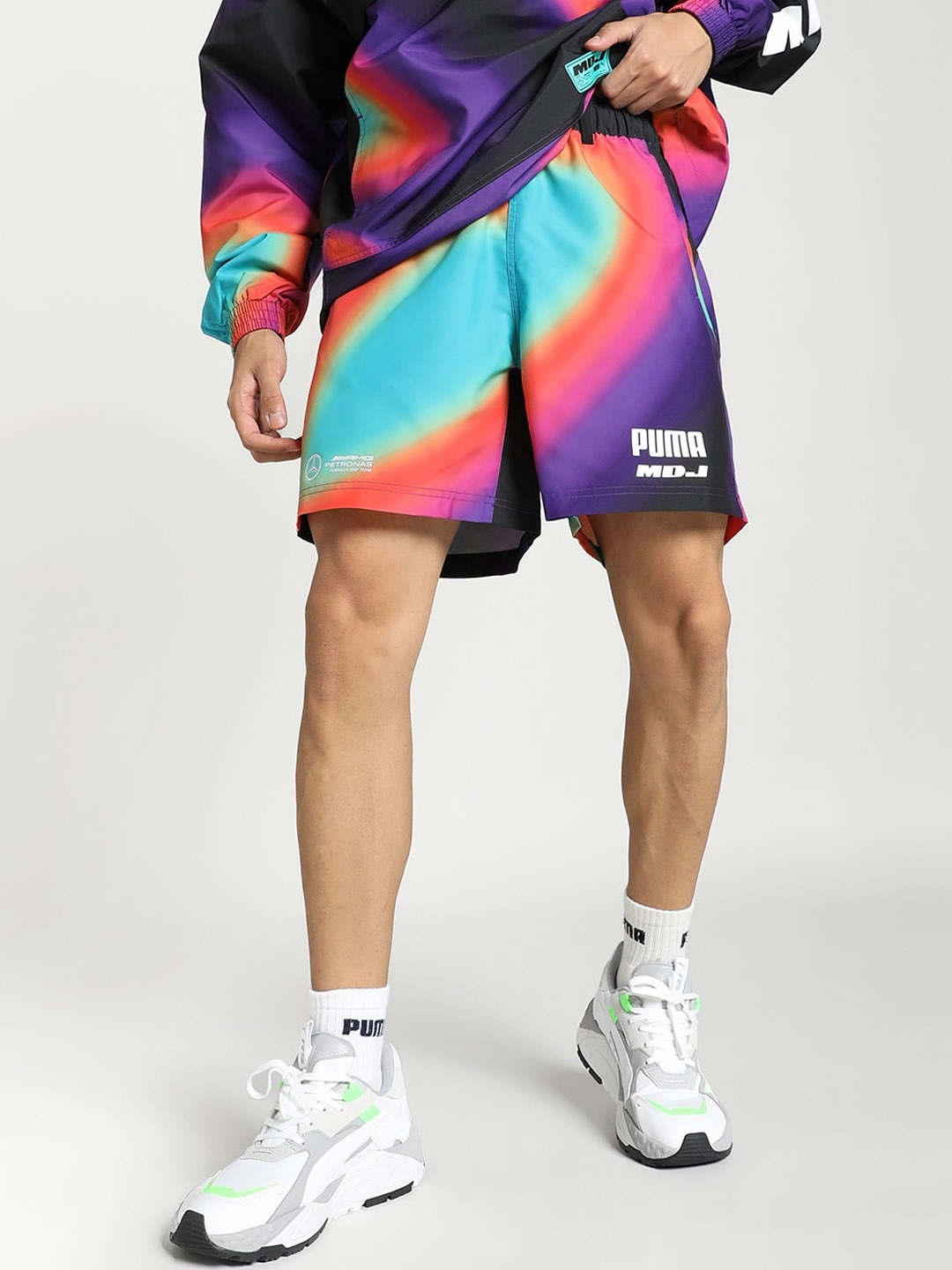 

PUMA Motorsport Mercedes-AMG Petronas Motorsport x MDJ Men's Woven Shorts, Blue