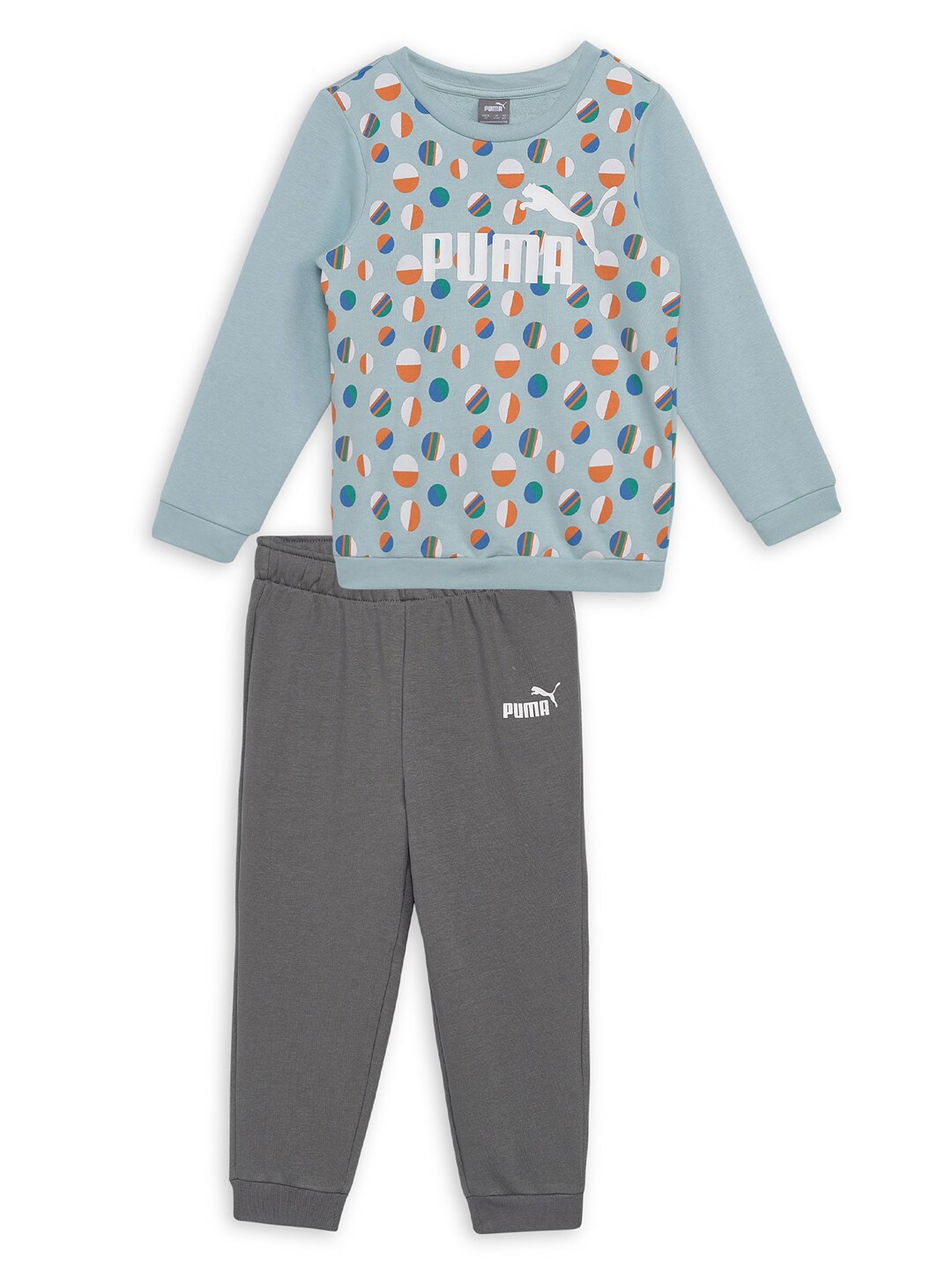 

Puma Summer Camp Infants Printed T-shirt & Joggers, Blue