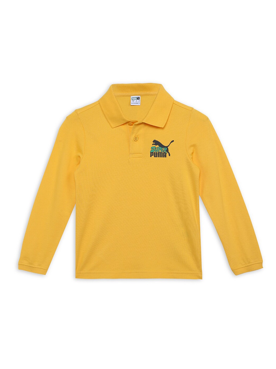 

Puma Boys Super Graphic Polo Cotton Tshirt, Yellow