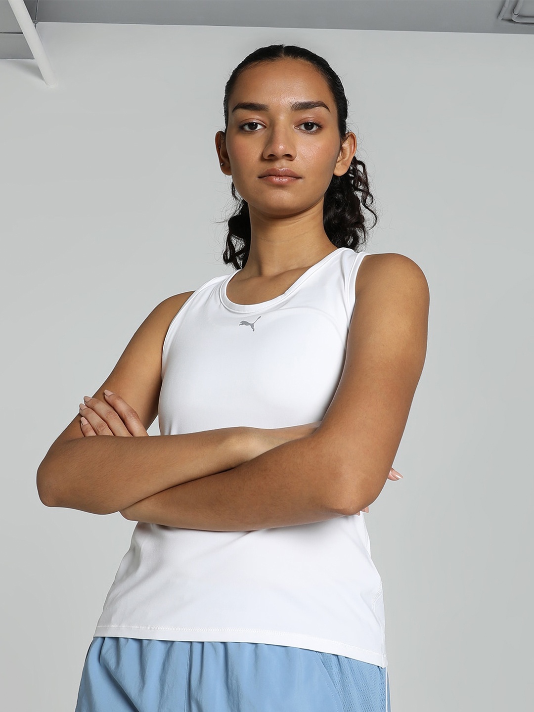 

Puma RUN CLOUDSPUN Running Tank Top, White