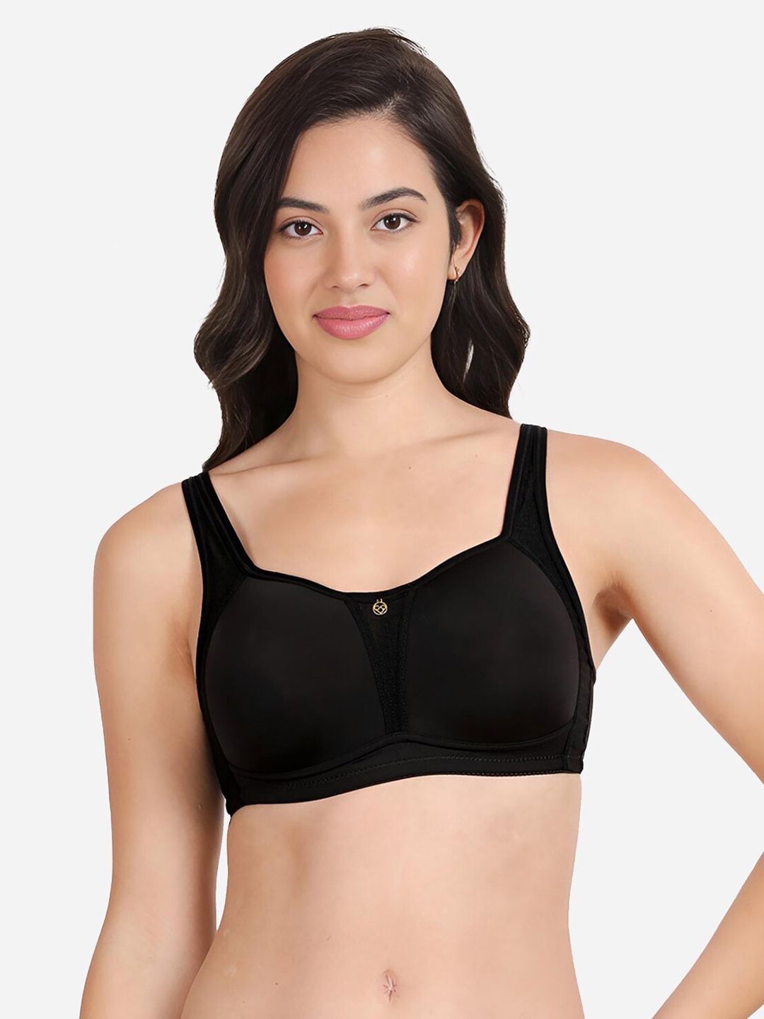 

shyaway Full Coverage Lightly Padded Minimizer Bra- All Day Comfort, Black