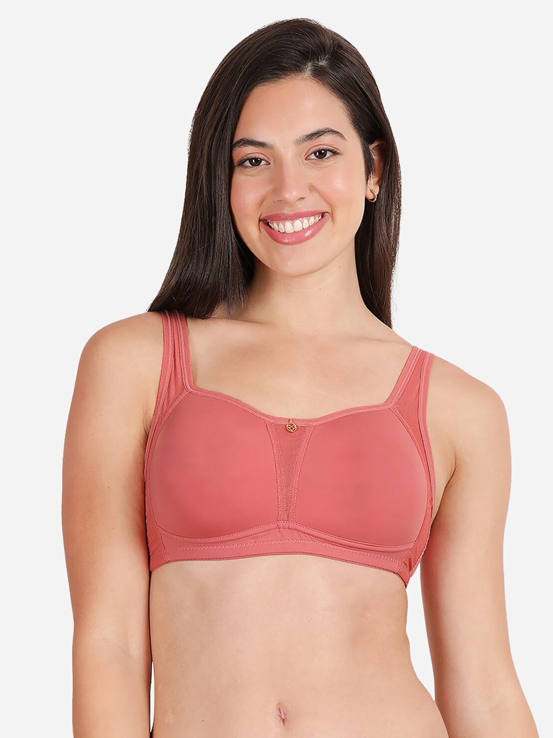 

shyaway Full Coverage Lightly Padded Minimizer Bra- All Day Comfort, Pink