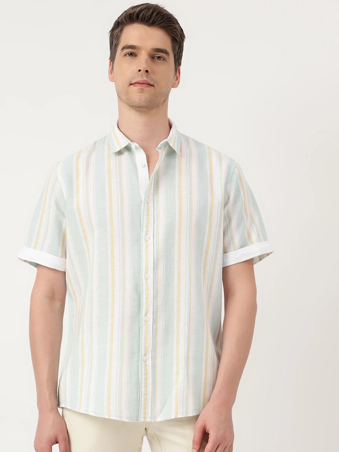 

Marks & Spencer Striped Casual Shirt, Blue