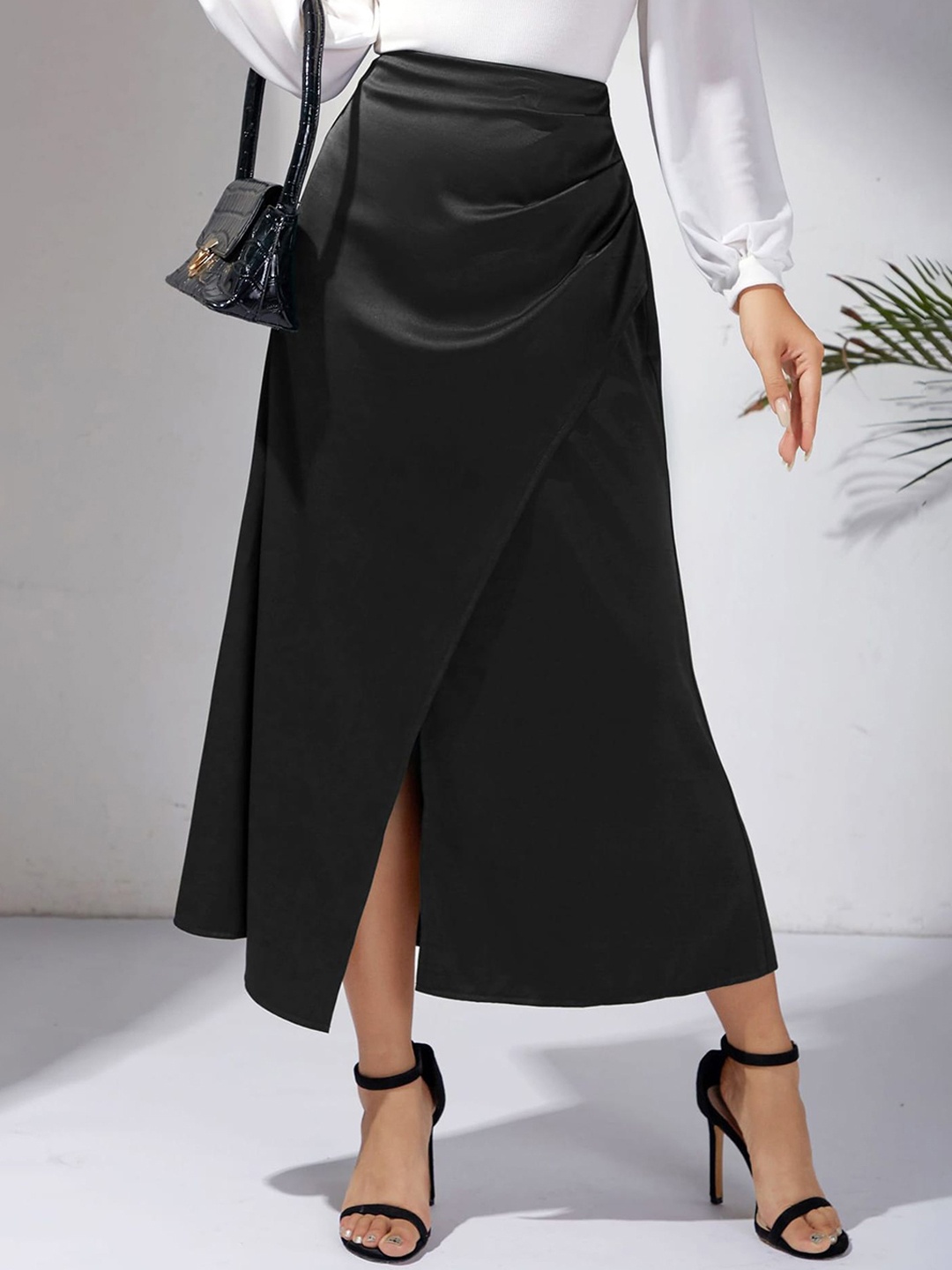 

LULU & SKY A-line Maxi Skirts, Black