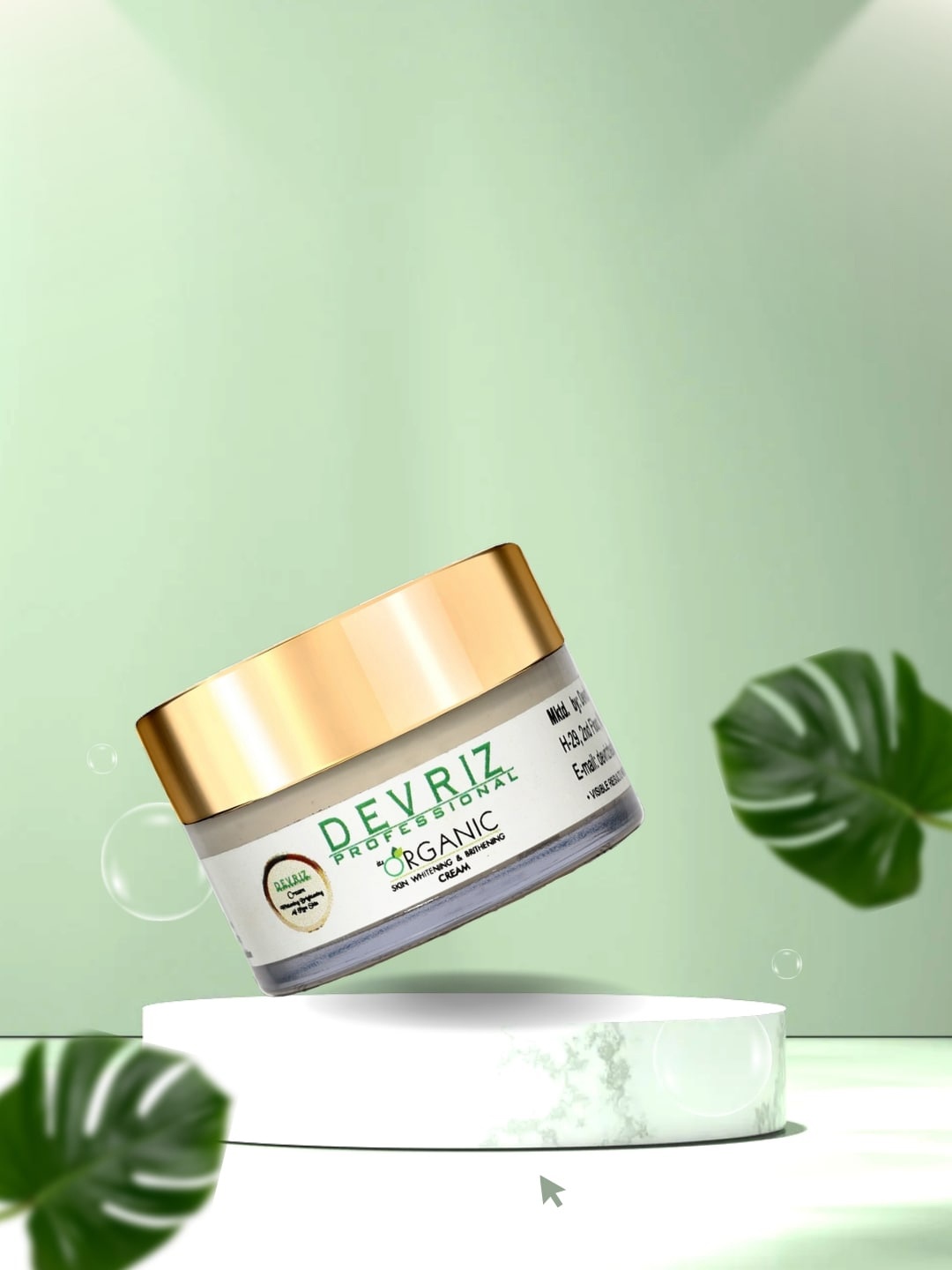 

Devriz Professional Skin Whitening & Brightening Night Fruit Cream - 18 g, White